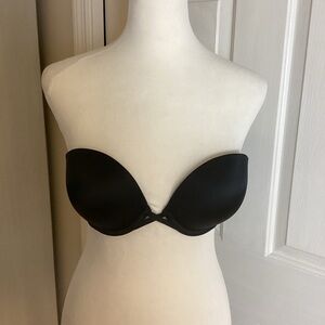 Wacoal Black Strapless Bra Sz 34C